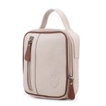 Necessaire Compacta de Mão Em Couro Legítimo 