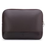 Case Compacta Com Bolso Para Notebook em Couro Legítimo