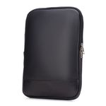 Case Compacta Vertical Com Bolso Para Notebook em Couro Legítimo