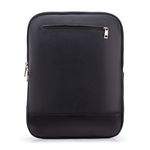 Case Compacta Vertical Com Bolso Para Notebook em Couro Legítimo