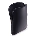 Case Compacta Vertical Com Bolso Para Notebook em Couro Legítimo