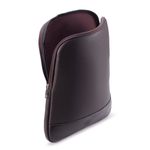 Case Compacta Vertical Com Bolso Para Notebook em Couro Legítimo 