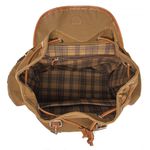 Mochila Masculina em Lona e Couro Legítimo 
