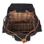Mochila Masculina em Lona e Couro Legítimo 