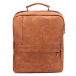 Mochila Masculina Couro Legítimo Slim Premium Para Notebook 