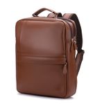 Mochila Masculina Couro Legítimo Slim Premium Para Notebook 
