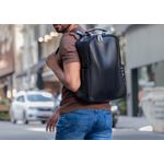 Mochila Executiva Design Em Couro Legítimo Para Notebook 