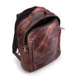 Mochila Executiva Design Em Couro Legítimo Para Notebook
