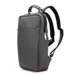 Mochila Compacta em Couro Com Suporte Para Notebook 