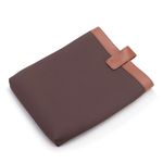 Mochila Compacta em Couro Com Suporte Para Notebook