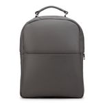 Mochila Compacta em Couro Com Suporte Para Notebook 