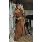 Vestido Kamilla Marrom