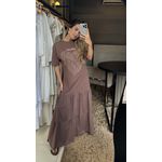 Vestido Boho Chic Marrom