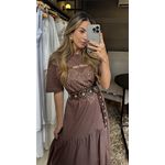 Vestido Boho Chic Marrom