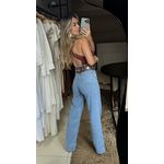 Wide Leg Blue Jeans