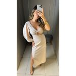 Vestido Bella Linho Cru