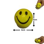 Bolinha Espuma Macia Apertar Anti Stress Fisioterapia Smile Carinhas Engraçadas Emoji JFIT