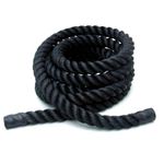 Corda Naval de Academia Treino Exercicio Funcional retorcida de polietileno 38mm com pegada revestida