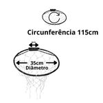 Cesta Basquete 35cm c/ Rede Aro 8mm JFIT