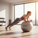 Bola de pilates 85cm anti estouro com bomba de ar ginastica yoga fitness - Starflex