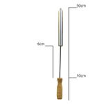 Bomba de Ar de Aluminio e Cabo de Madeira para Encher Bolas de Futebol Volei e Basquete Manualmente