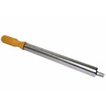 Bomba De Ar Aluminio e Cabo Madeira c/ Bico p/ Encher Bolas 