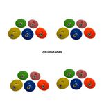 20 Disco Agilidade Treino Funcional Chapeu Chines Mini Cone JFit
