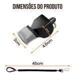 Kit Apito Fox40 c/ cordao e Cartao Arbitragem