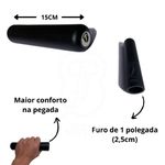 10 Manoplas 15cm x 1 Polegada Equipamento Barras Academia Fitness Punho Estacao JFIT