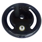 Anilha 25kg Emborrachada Revestida Vazada Peso Musculação Academia JFIT