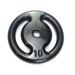 Anilha 10kg Vazada Revestida Emborrachada Peso Musculação Academia JFIT