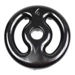 Anilha 04kg Vazada Revestida Emborrachada Peso Musculação Academia JFIT
