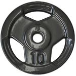 Anilha 10kg Olimpica Vazada Revestida Emborrachada Sport Peso Musculação Academia JFIT