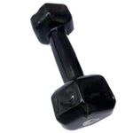Halter 02kg Emborrachado Sextavado Revestido Peso Braço Biceps Musculação Academia JFIT