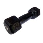 Halter 03kg Emborrachado Sextavado Revestido Peso Braço Biceps Musculação Academia JFIT