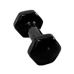 Halter 01kg Emborrachado Sextavado Revestido Peso Braço Biceps Musculação Academia JFit