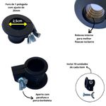 10 Presilha Injetada 25mm Barra Pump Academia Musculacao Trava Pesos Bloqueador JFIT