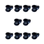 10 Presilha Injetada 30mm Barra Pump Academia Musculacao Trava Pesos Bloqueador JFIT
