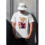 Camiseta Feminina Son Gohan Dragon Ball Z Branca – Estampa DBZ Premium
