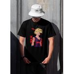 Camiseta Feminina Son Gohan Dragon Ball Z Preta – Estampa Premium DBZ