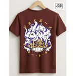 Camiseta Feminina One Piece Bordô – Estampa Exclusiva Luffy Gear 5 Joy Boy