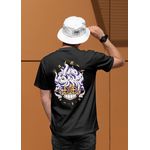 Camiseta Feminina One Piece Preta – Luffy Gear 5 Joy Boy Premium