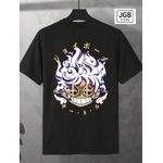 Camiseta Feminina One Piece Preta – Luffy Gear 5 Joy Boy Premium