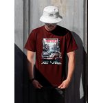 Camiseta Oversized Masculina Japan Street Warrior Bordô – Streetwear Premium JBG Store