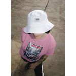 Camiseta Oversized Masculina Japan Street Warrior Rosa Bebê – Streetwear Premium JBG Store