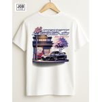Camiseta Masculina Drift Legends Branca – Estampa JDM Automotive Premium