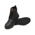 Bota Casual Tecnológica Rovetto Masculino Cano Alto Com Ziper