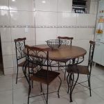 Conjunto 1 Mesa 120cm + 4 Cadeiras de Jantar Arabesco 