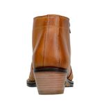 Botina Country Masculina Couro Látego Castor Com Detalhes Em Trisse