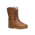 Bota Texana Baby Couro Legítimo Castor Café 